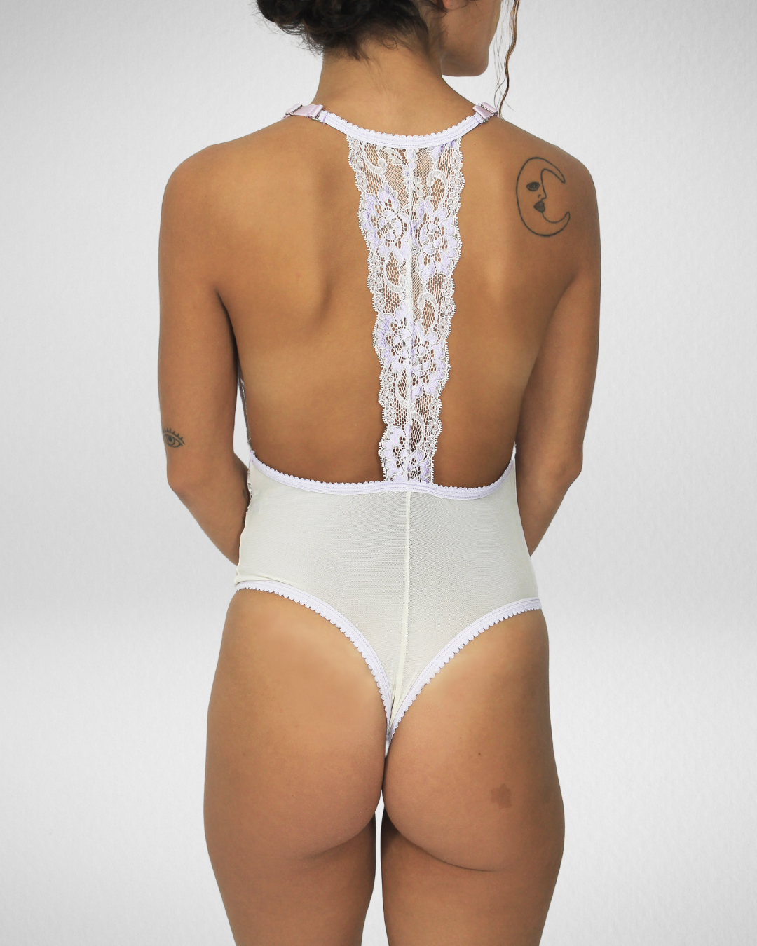 Afterglow Bodysuit - Lila con beige