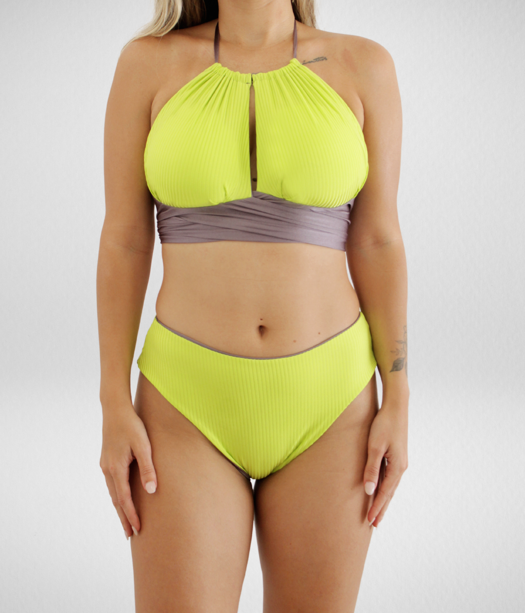 Las Olas Reversible Bikini - Lime Set