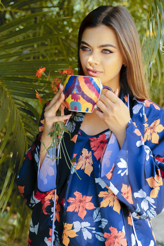 Earl Gray Robe - Printed
